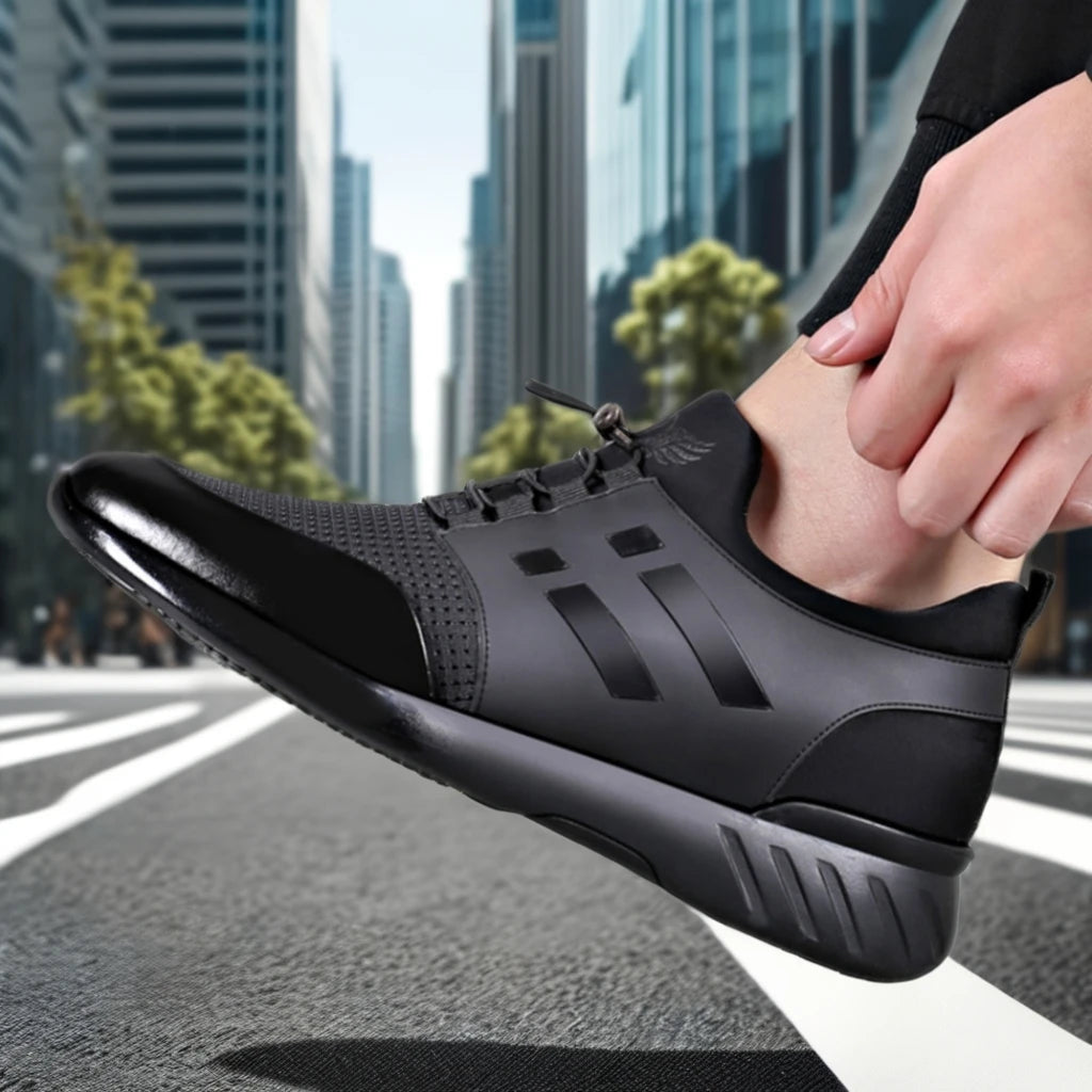 Custom Logo High Quality Breathable Running Shoes Men Casual Fashion Sneakers 8 cm Big Size GYM Trainer Footwear