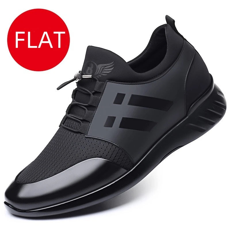 Custom Logo High Quality Breathable Running Shoes Men Casual Fashion Sneakers 8 cm Big Size GYM Trainer Footwear