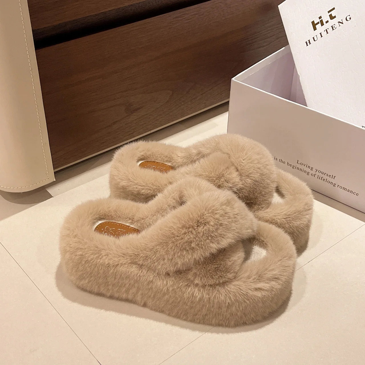 Greatslides Black Sandals for Women and Ladies,Plush House Slipper Designer Sandals Women,Custom Luxury Slippers