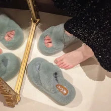Greatslides Black Sandals for Women and Ladies,Plush House Slipper Designer Sandals Women,Custom Luxury Slippers
