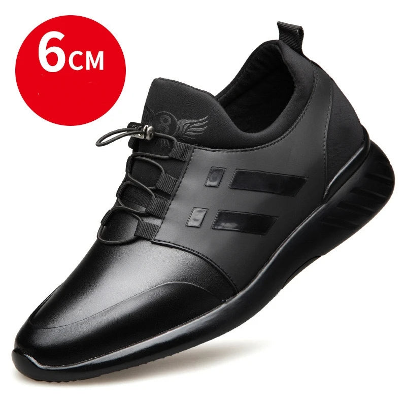 Custom Logo High Quality Breathable Running Shoes Men Casual Fashion Sneakers 8 cm Big Size GYM Trainer Footwear