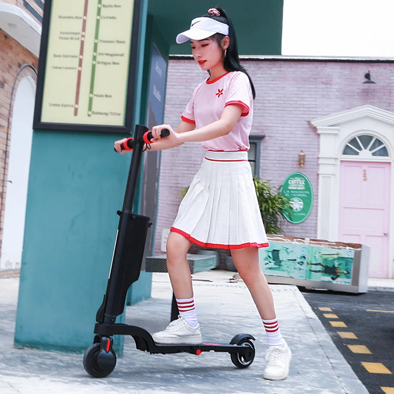 Christmas Gift Batria 250w Motor Detachable Battery X6 E-scooter Folding Mini Electric Skateboard Kick Scooter for Adult