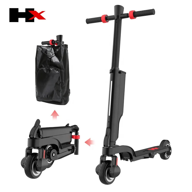 Christmas Gift Batria 250w Motor Detachable Battery X6 E-scooter Folding Mini Electric Skateboard Kick Scooter for Adult
