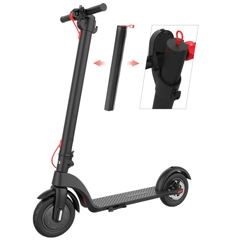 KIXIN 250W X7 Electric Scooter Skateboard Mini Foldable Patinete Electrico Adult Smart E Scooter With Battery Detachable