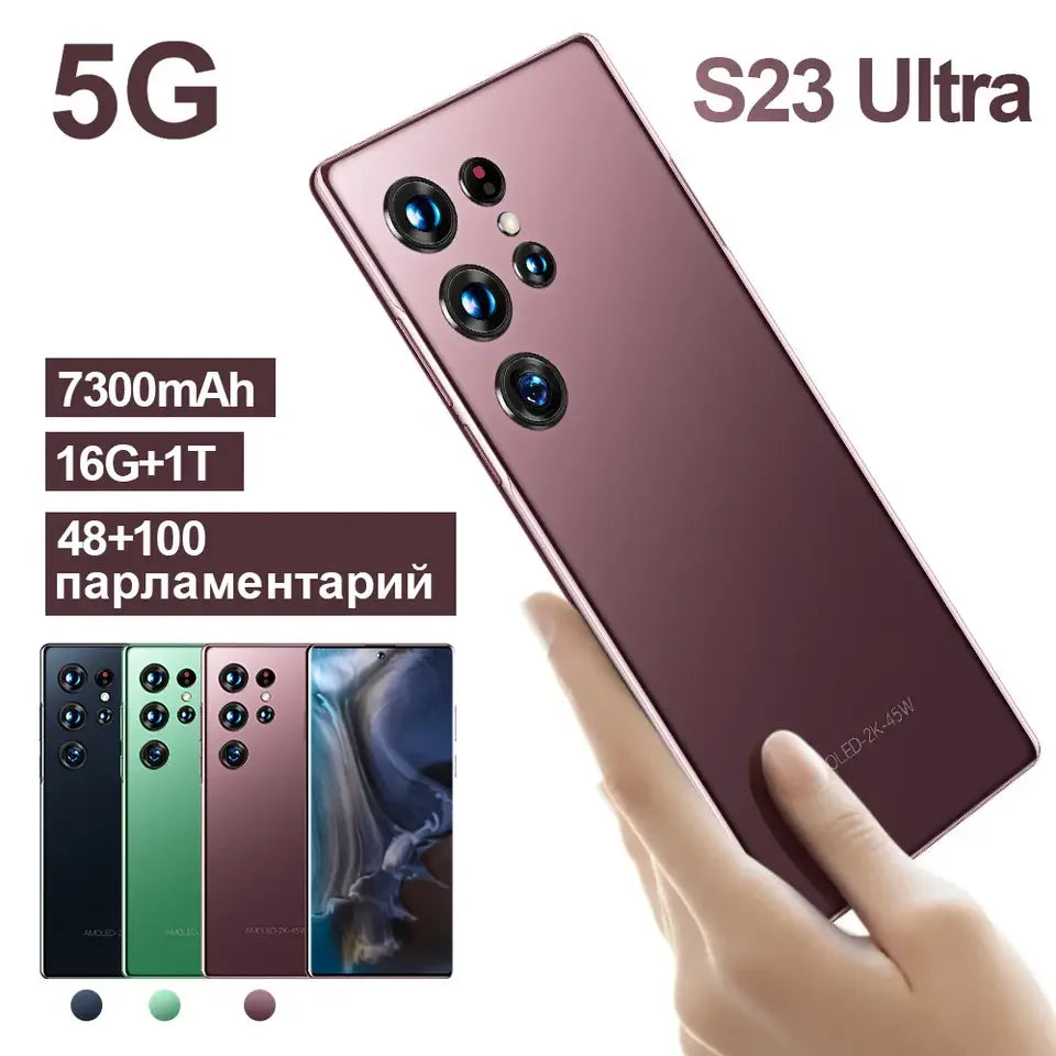2023 S23 Ultra Mobile Phone with Smart Phones 3G and 4G 5G Smartphone S23 PLUS Ultra