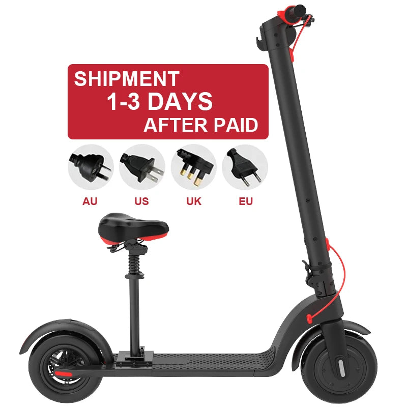 KIXIN 250W X7 Electric Scooter Skateboard Mini Foldable Patinete Electrico Adult Smart E Scooter With Battery Detachable