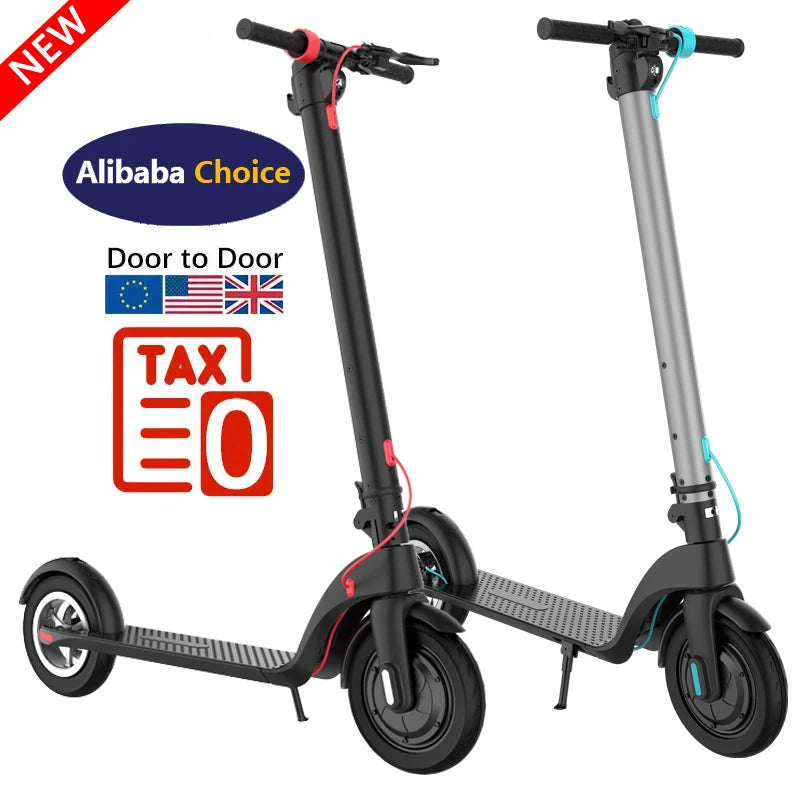 KIXIN 250W X7 Electric Scooter Skateboard Mini Foldable Patinete Electrico Adult Smart E Scooter With Battery Detachable