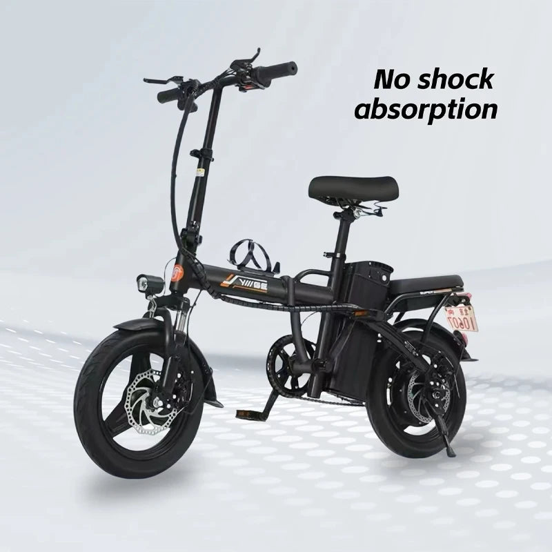 Folding Mini Electric Bicycle with 48V Lithium Battery and Rear Hub Motor