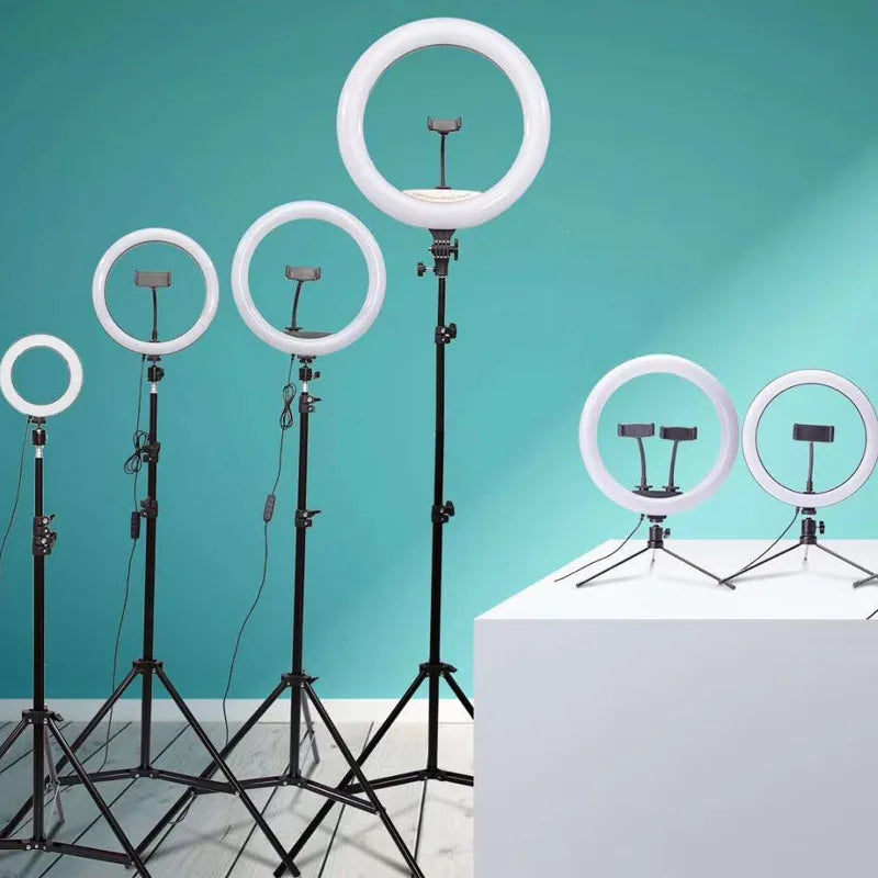 18inch Led Ring Light 60w 3000-6000k 45cm 336pcs Leds Tiktok Selfie Ring Light With Tripod Stand Light 18 Inch