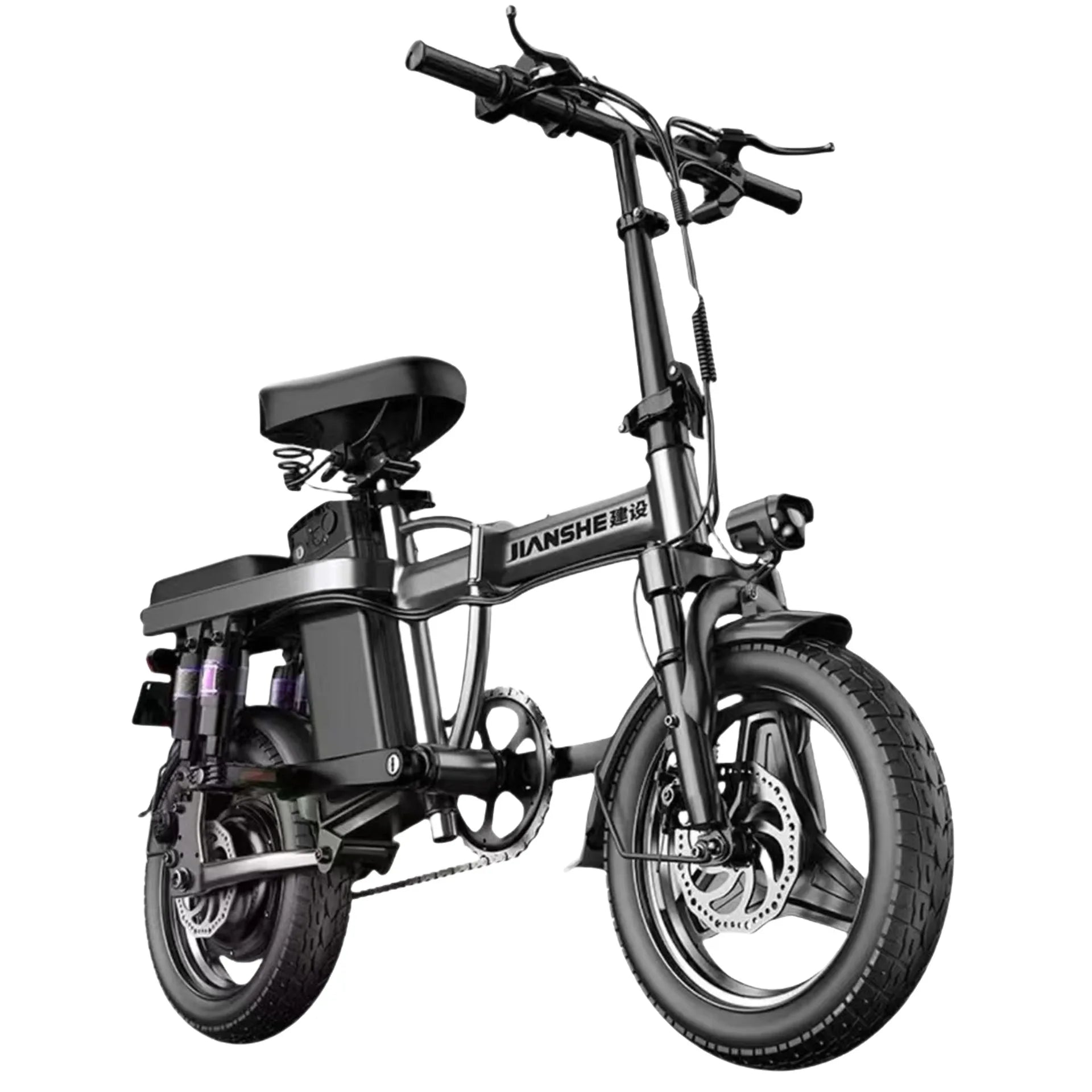 Folding Mini Electric Bicycle with 48V Lithium Battery and Rear Hub Motor