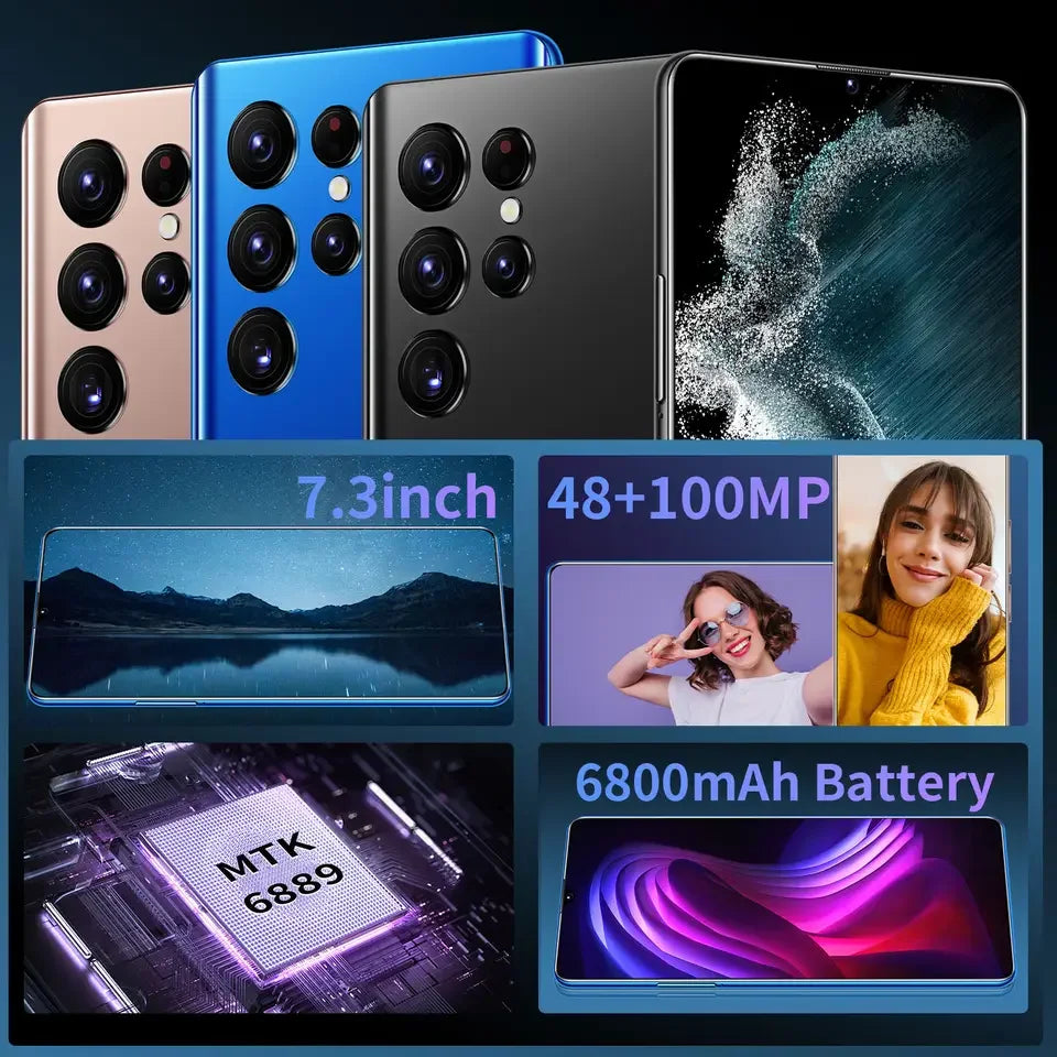 2023 S23 Ultra Mobile Phone with Smart Phones 3G and 4G 5G Smartphone S23 PLUS Ultra