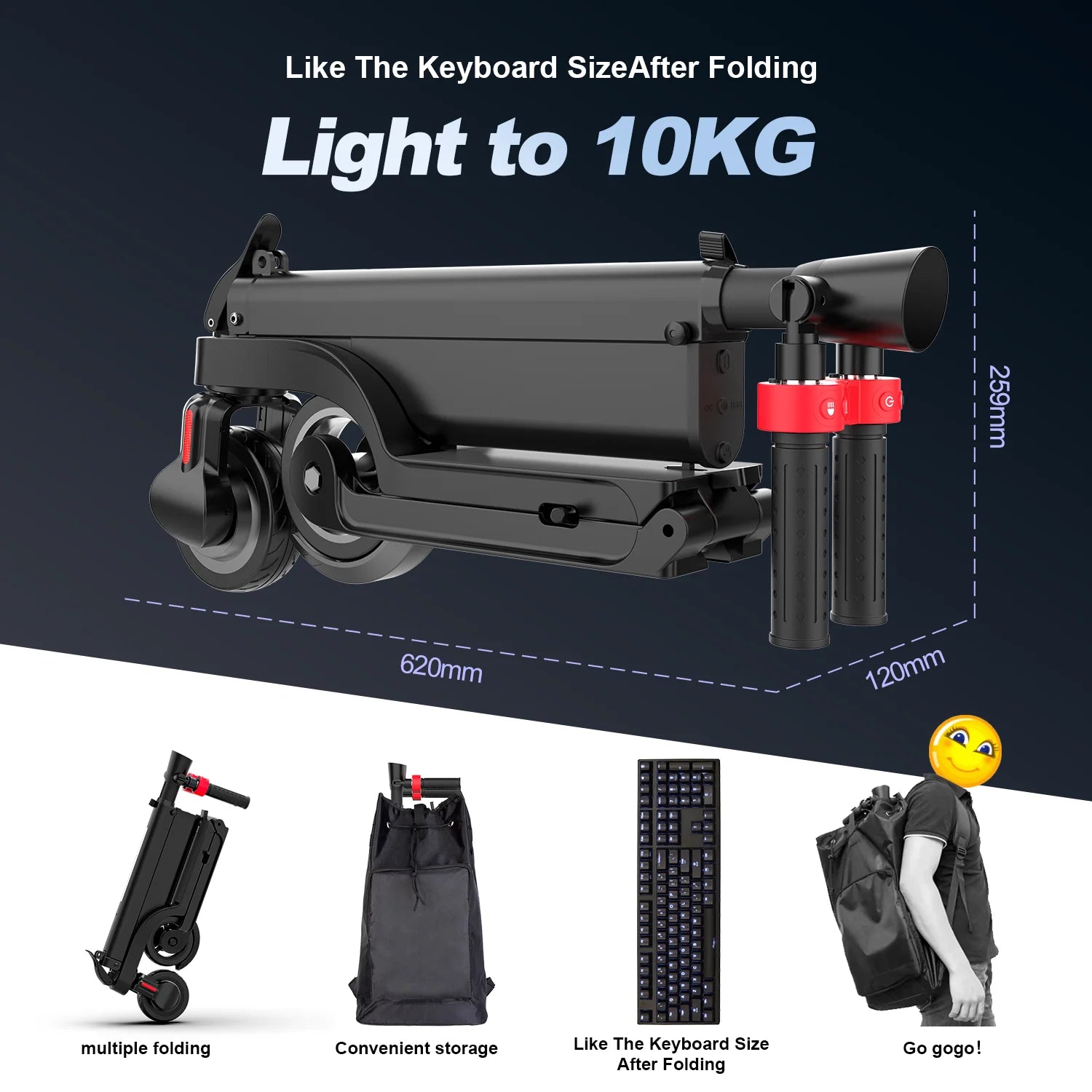 Christmas Gift Batria 250w Motor Detachable Battery X6 E-scooter Folding Mini Electric Skateboard Kick Scooter for Adult