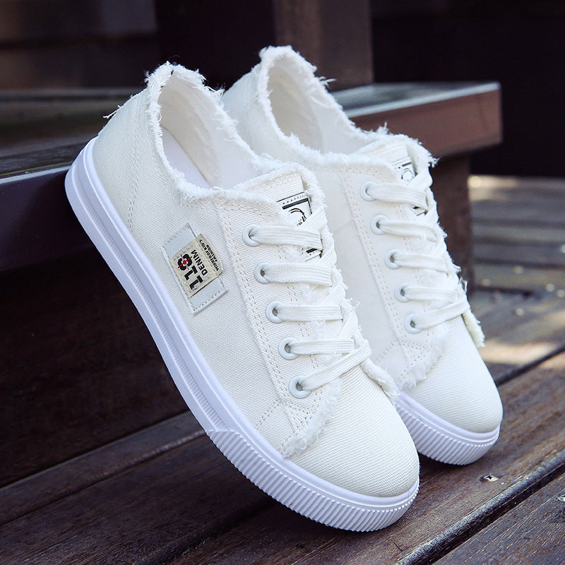 Canvas Shoes for Women, Autumn 2026 New Model, Women's Shoes for Spring and Summer, White Sneakers, Student Sports Flat Shoes, Skate Shoes