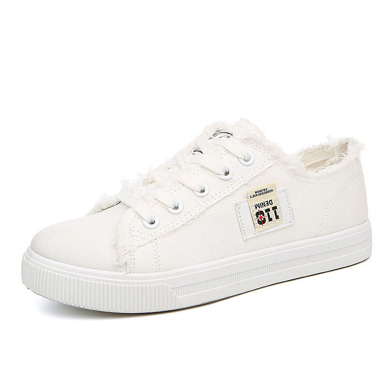 Canvas Shoes for Women, Autumn 2026 New Model, Women's Shoes for Spring and Summer, White Sneakers, Student Sports Flat Shoes, Skate Shoes
