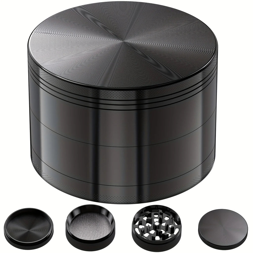 Metal Herb Grinder 4-layer Manual Spice Mill Pepper Mortar Bud Crusher Gift Grass Tobacco Grinder Smoking Cigarette Accessories