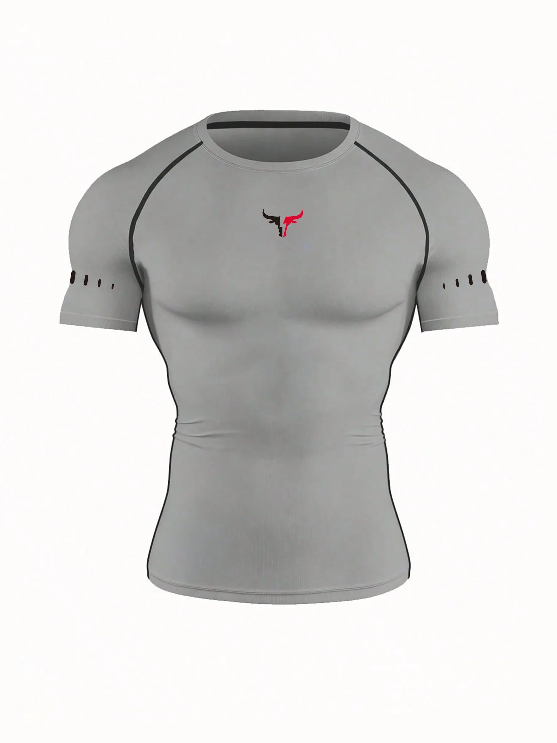 Men's Compression T-Shirt Quick Dry Breathable Elastic Gym Tee Multi Colors Available for All Seasons Running Fit Single Piece