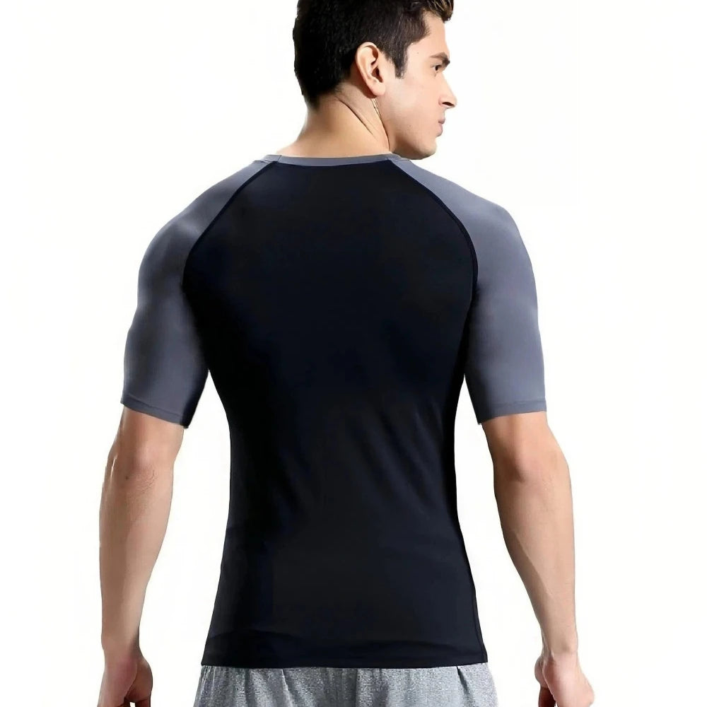 Brand New Men's T Shirts High-elastic Breathable Quick-drying Men T-shirt Short-sleeved Tight Tops Tees For Male Fitness Clothes