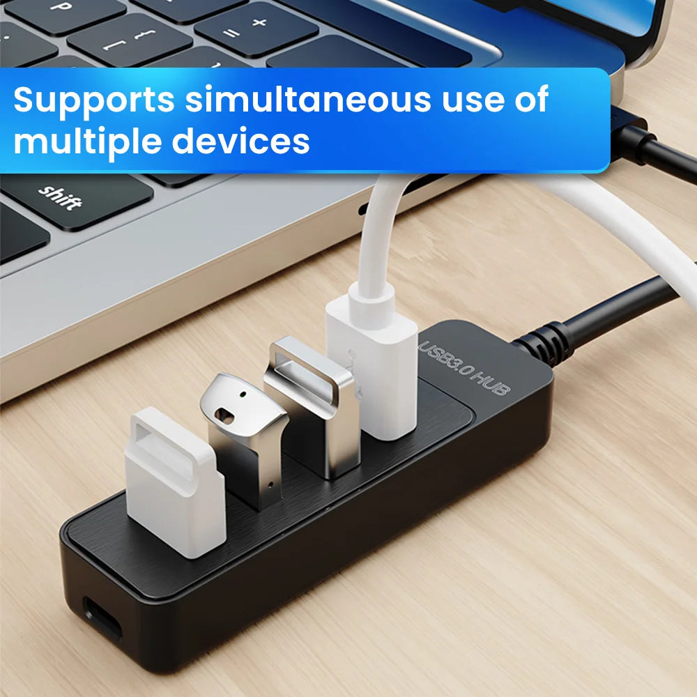4 Ports USB 3.0 HUB High Speed Transmission USB 3.0 Splitter Adapter Multifunctional Type C USB 2.0 Expander For Laptop Computer