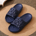 SmilePoP Men Sandals Summer New Waterproof Geometric Slide Outdoot Soft Beach Sandals Vacation Casual Couple Nonslip Home Slides