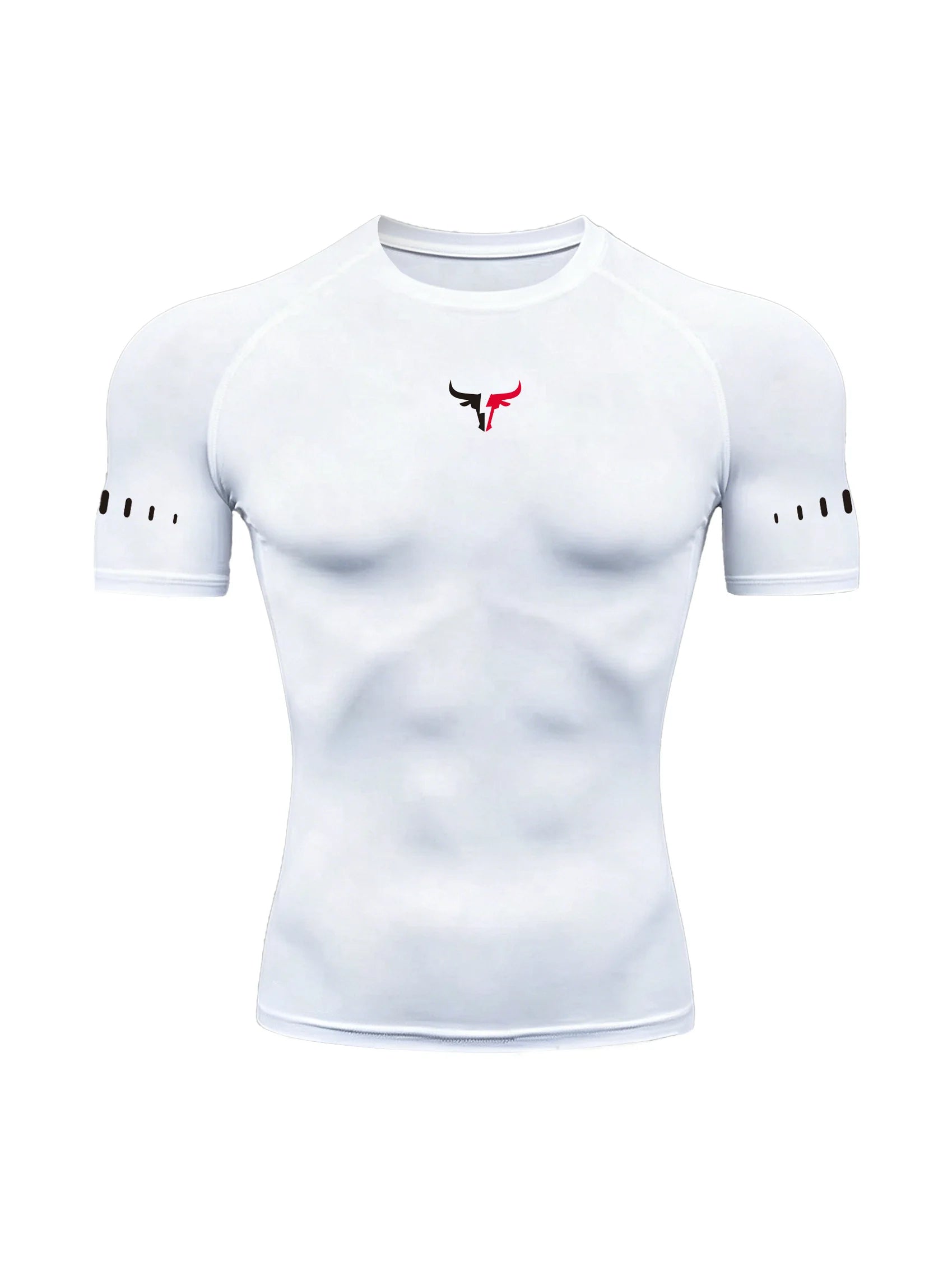 Men's Compression T-Shirt Quick Dry Breathable Elastic Gym Tee Multi Colors Available for All Seasons Running Fit Single Piece