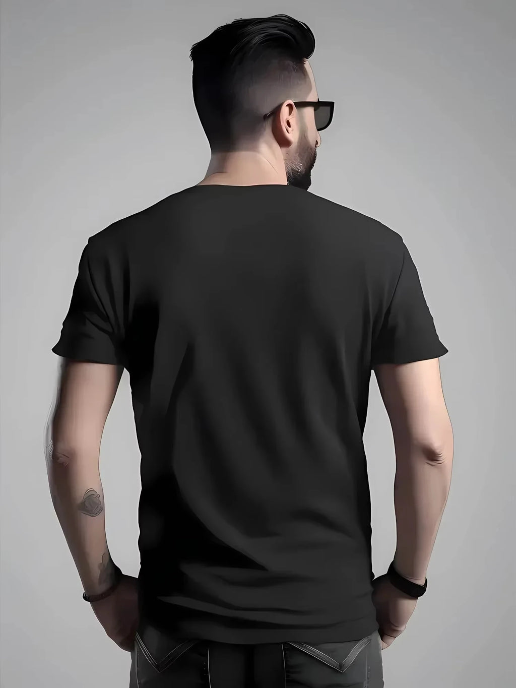Summer 2026 New Brand Luxury Letter Pattern Printed Men's 100% Pure Cotton Short Sleeve Round Neck T-shirt