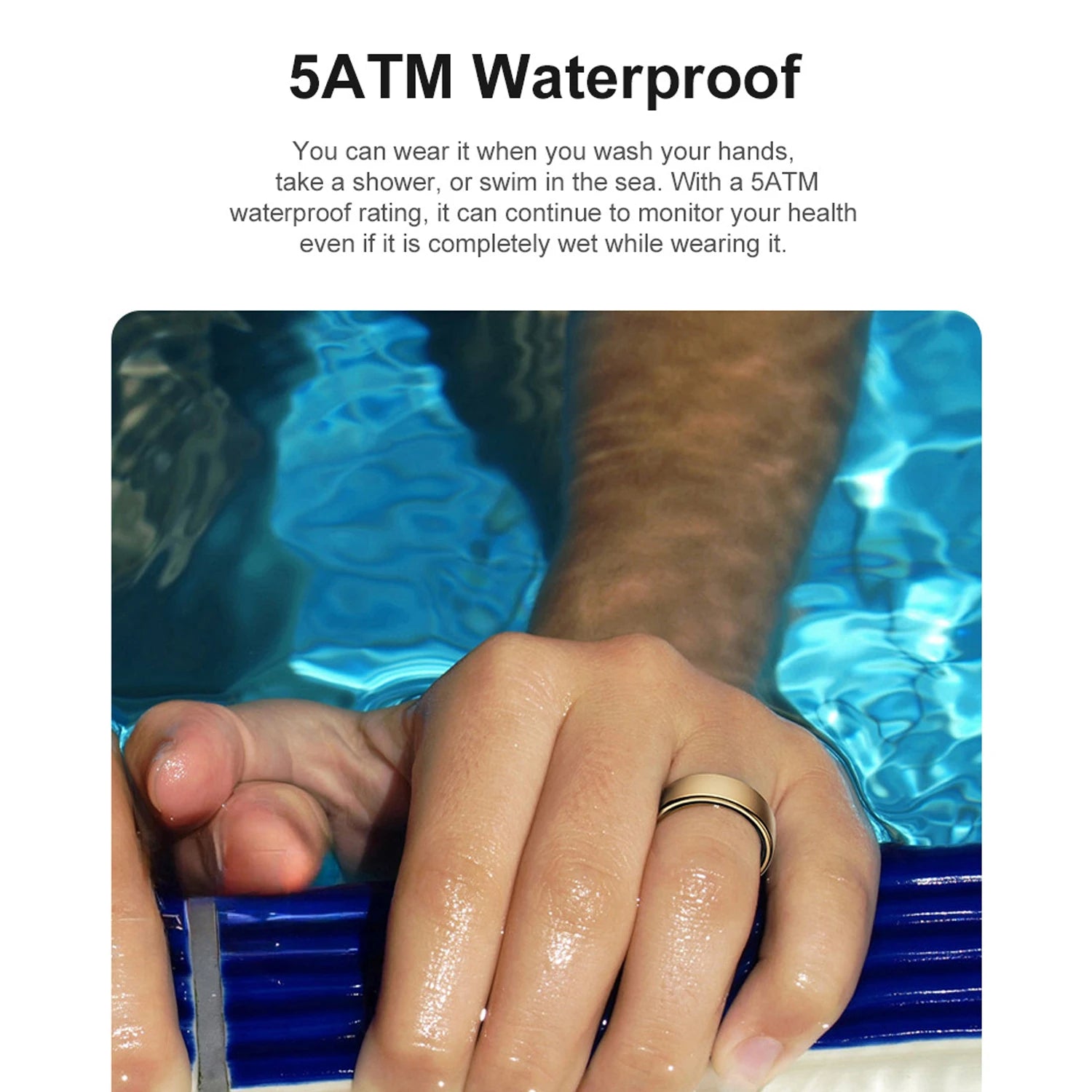Uhoofit R10 Smart Ring with Charging Dock and Health Monitoring