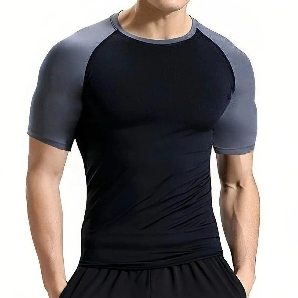 Brand New Men's T Shirts High-elastic Breathable Quick-drying Men T-shirt Short-sleeved Tight Tops Tees For Male Fitness Clothes