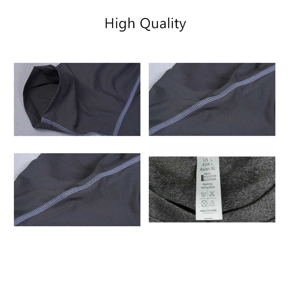 Brand New Men's T Shirts High-elastic Breathable Quick-drying Men T-shirt Short-sleeved Tight Tops Tees For Male Fitness Clothes