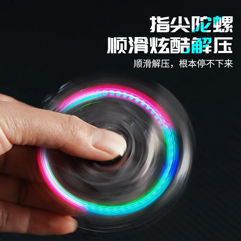 New Transformable Butane Lighter, Windproof Red Flame with RGB Lighting & Pistol/Gyro Design, Stress Relief Foldable Torch
