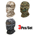 3Pcs/Set Unisex Sunscreen Breathable Balaclava Hat Men Cycling Full Face Mask Outdoor Sports Fishing Running Hiking Skiing Mask