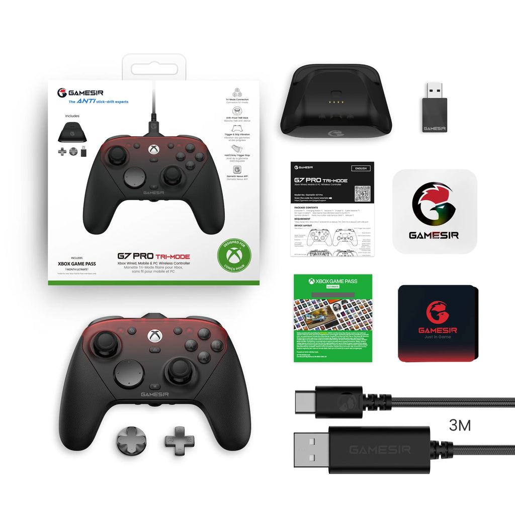 GameSir G7 Pro Xbox Series X|S Gaming Controller - TMR Sticks, Hall Effect Triggers, 1000Hz Polling, Smart Charging Station