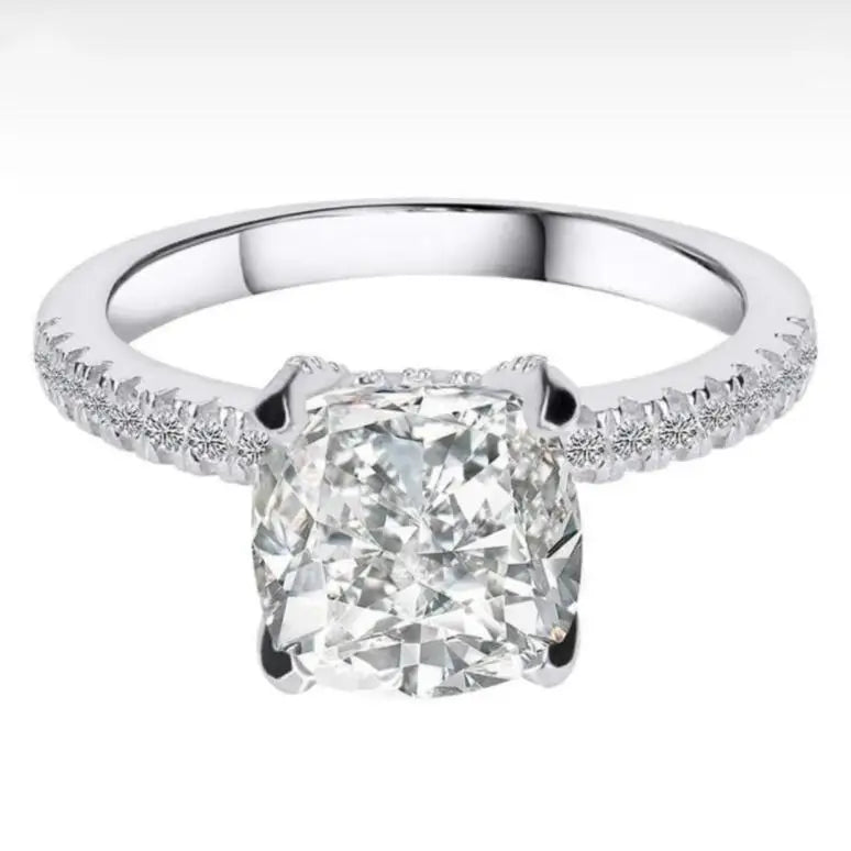 Brand Promise Ring Set Real 100% 925 Sterling Silver Diamond Engagement Wedding Band Rings for Women finger jewelry