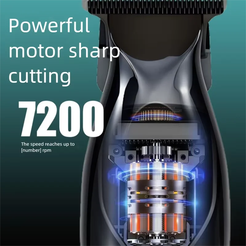 New Specialized Hair Cutting Set with Digital Display, Men's Electric Push Hair Salon, Household Carving, Oil Head, Push Hair cl