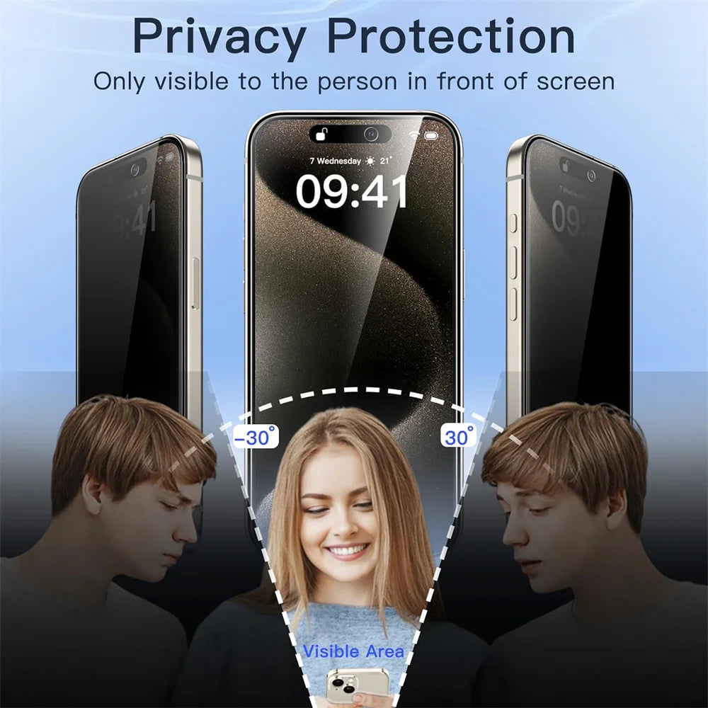 Privacy Screen Protector For iPhone 18 17 Pro Max Anti-Spy Glass For iPhone 16 15 14 13 12 11 Pro Max Privacy Film iPhone 17 Pro