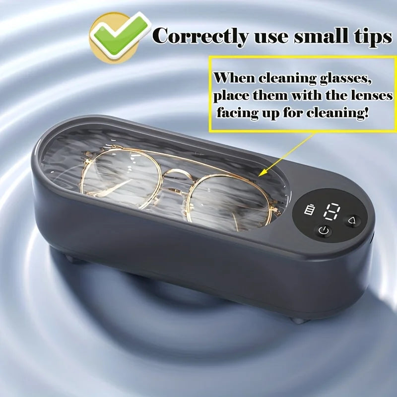 Electric Glasses Cleaner Personal Care Tool Portable Suitable Cleaning Everyday Household Ultrasonic Cleaner Cleaning Glasses