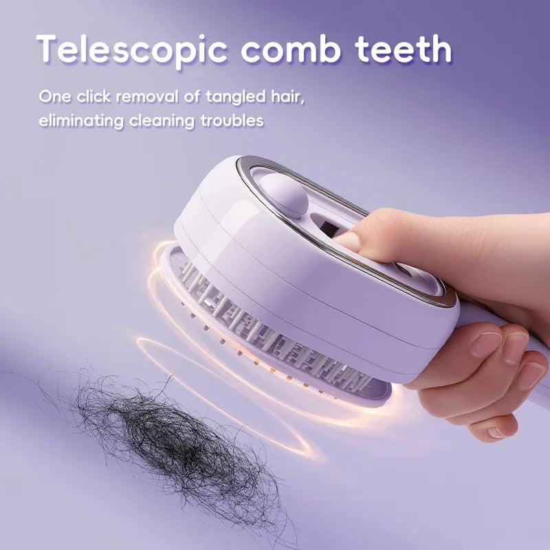 Electric Spray Hair Brush Leave-In Essential Oil Hair Care Red Light Comb Scalp Massage Reduce Frizz Smoothing Air Cushion Comb