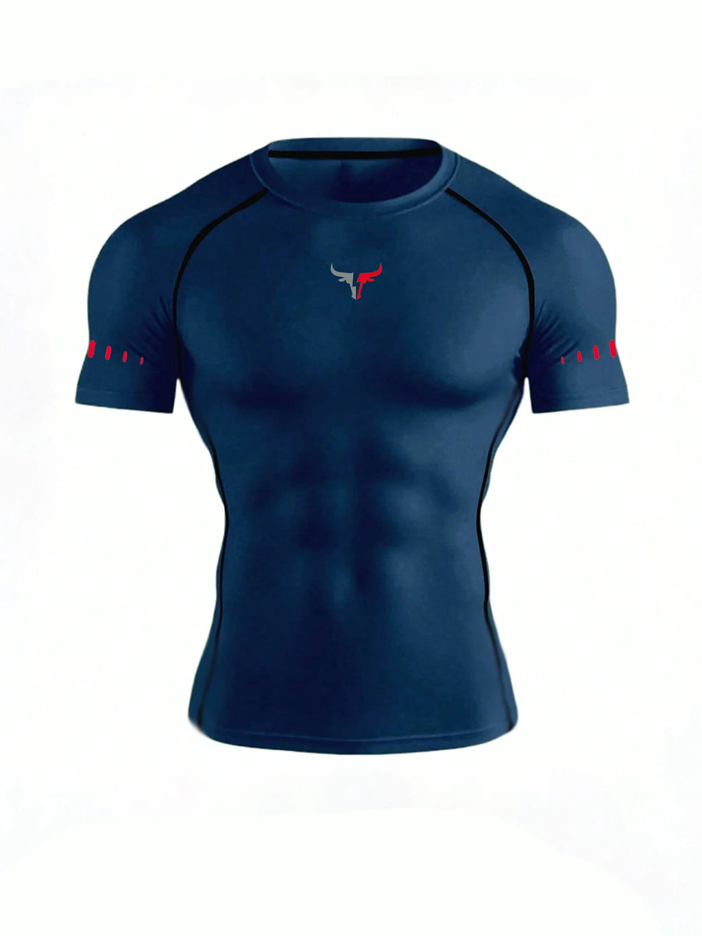 Men's Compression T-Shirt Quick Dry Breathable Elastic Gym Tee Multi Colors Available for All Seasons Running Fit Single Piece