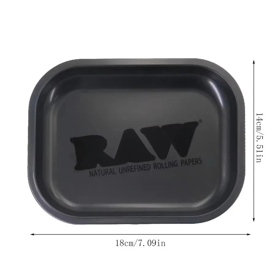 Matte Black Murder'd Cigarette Rolling Tray and Grinders