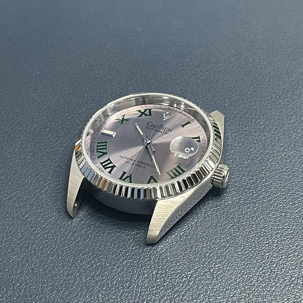 CADISEN 38mm Men's Automatic Watch with Sapphire Glass and Miyota 8215 Movement