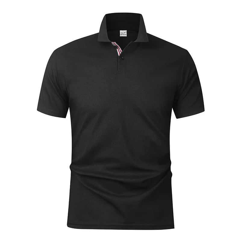 Men's Summer Polo Shirt Casual Breathable Comfortable Male T-shirt Solid Color High Quality Short Sleeve Polos T Shirt Men