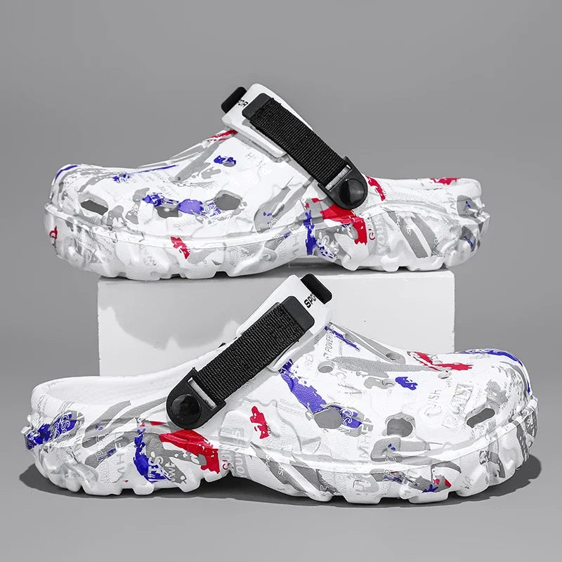 Plus Size 46 47 Men's Summer Clogs Sandals Eva Slippers Men Fashion New Flat Sandals Men Women Leisure Slides Men Casual Shoes