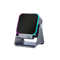 NEW 5 In 1 Auto-induction Wireless Induction Speaker 8 Mode RGB Light Phone Stand Surround Sound Portable Bluetooth Phone Holder