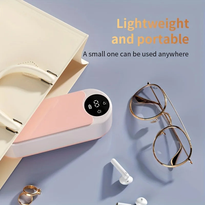 Electric Glasses Cleaner Personal Care Tool Portable Suitable Cleaning Everyday Household Ultrasonic Cleaner Cleaning Glasses