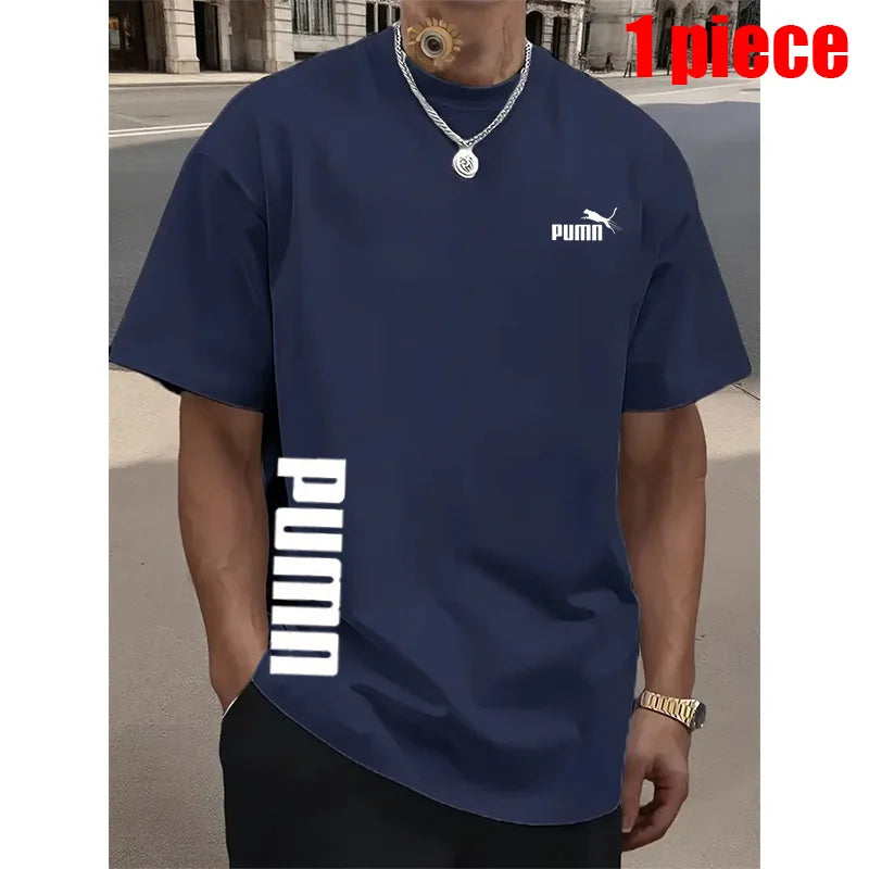 1-3 Pack Men's Quick Dry Mesh T-shirts, Casual Loose Fit Crew Neck Short Sleeve Tops for Sports & Daily Life