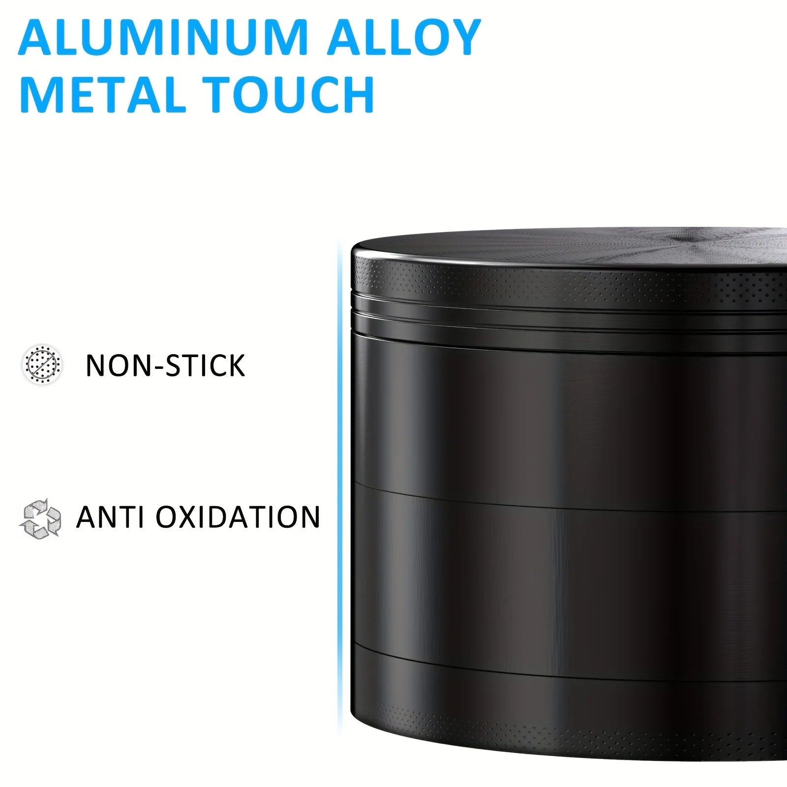 Metal Herb Grinder 4-layer Manual Spice Mill Pepper Mortar Bud Crusher Gift Grass Tobacco Grinder Smoking Cigarette Accessories