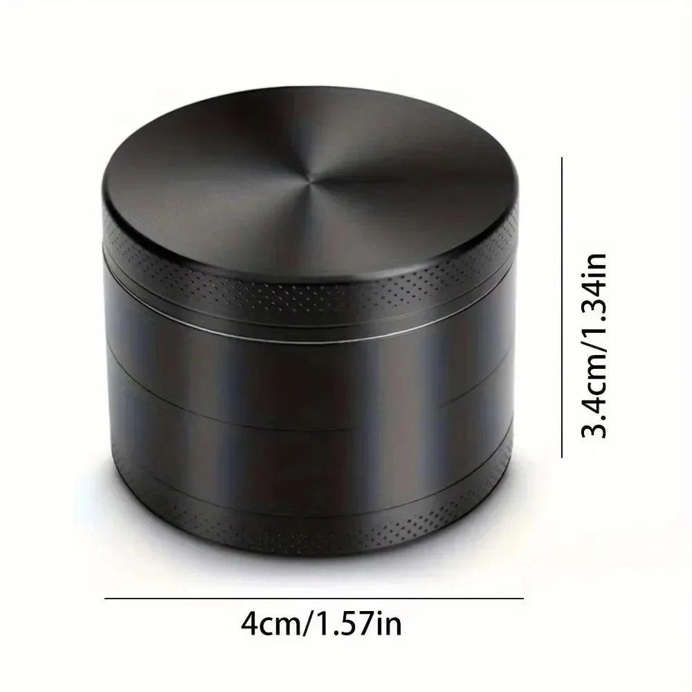 Metal Herb Grinder 4-layer Manual Spice Mill Pepper Mortar Bud Crusher Gift Grass Tobacco Grinder Smoking Cigarette Accessories