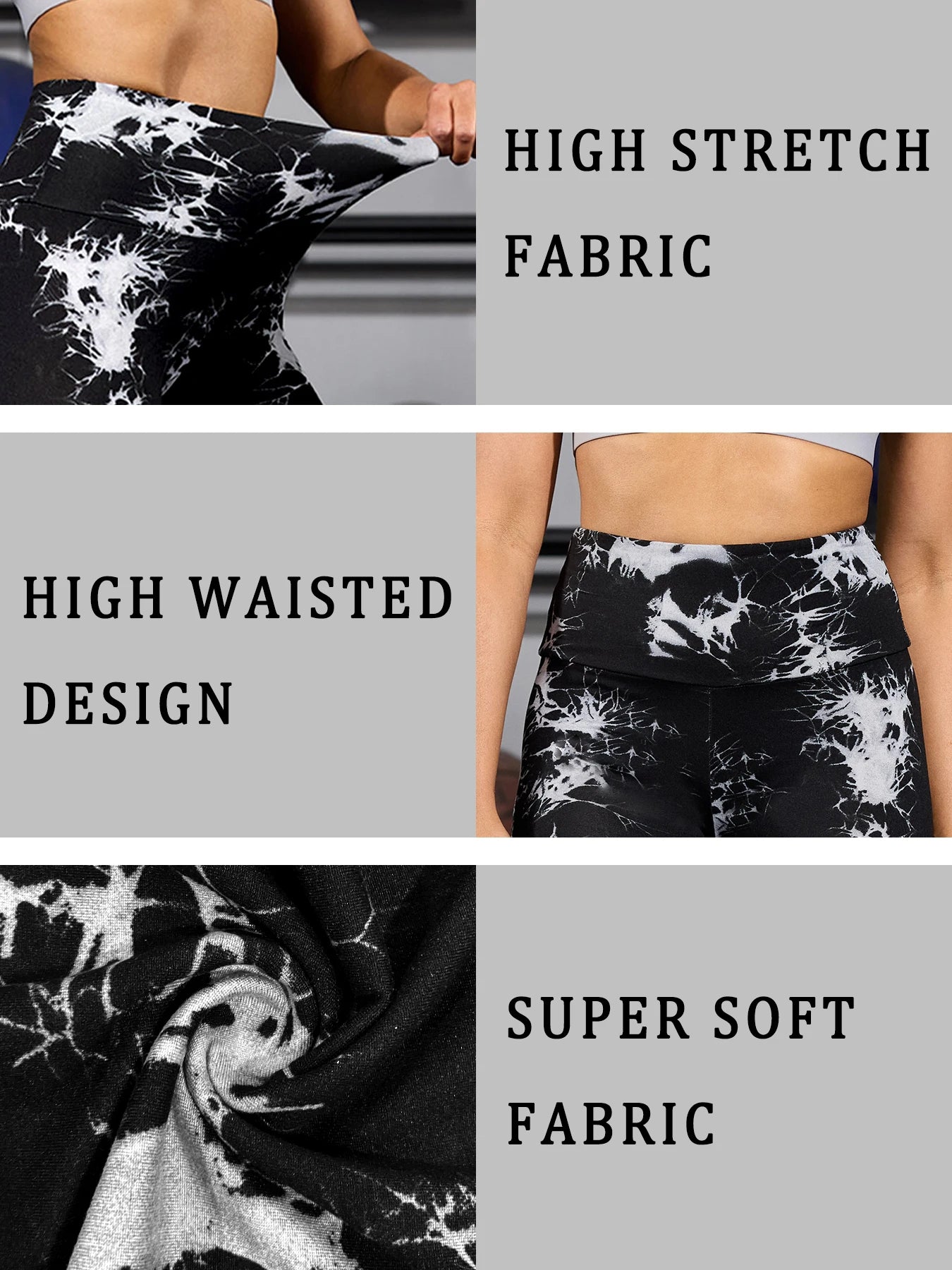 Super Soft High Waisted Tie Dye Leggings for Women Yoga Running Gym No See Through Workout Athletic Tights Gym Fitness