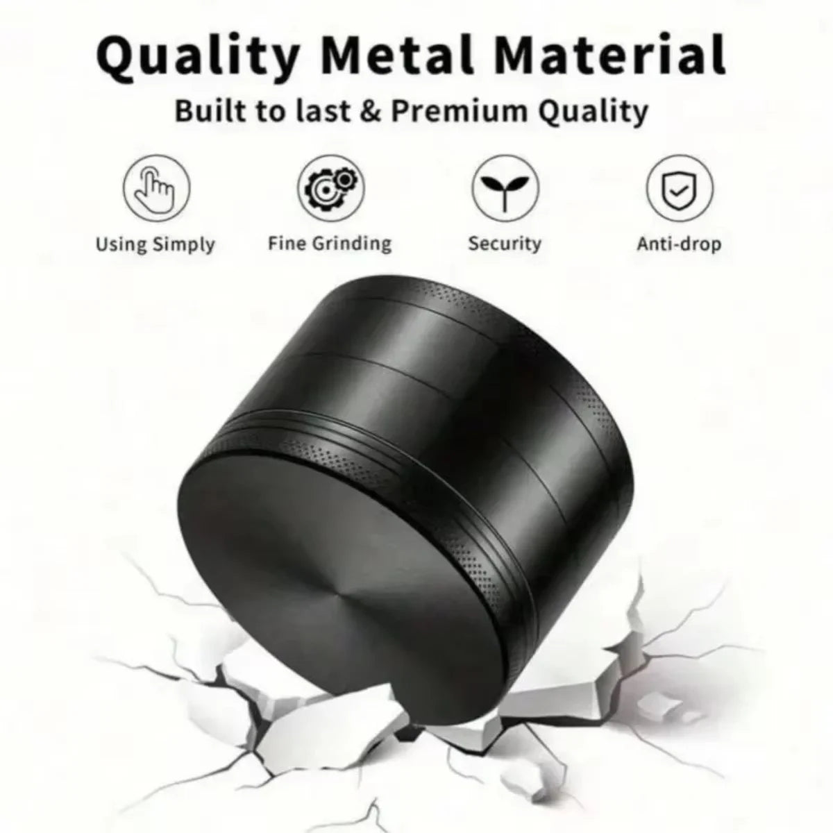 2inch Pink Herb Grinder Aluminum 4-Layer Manual Salt Mill Spice Pepper Mortar Tobacco Grass Grinder Cigarette Smoking Tool
