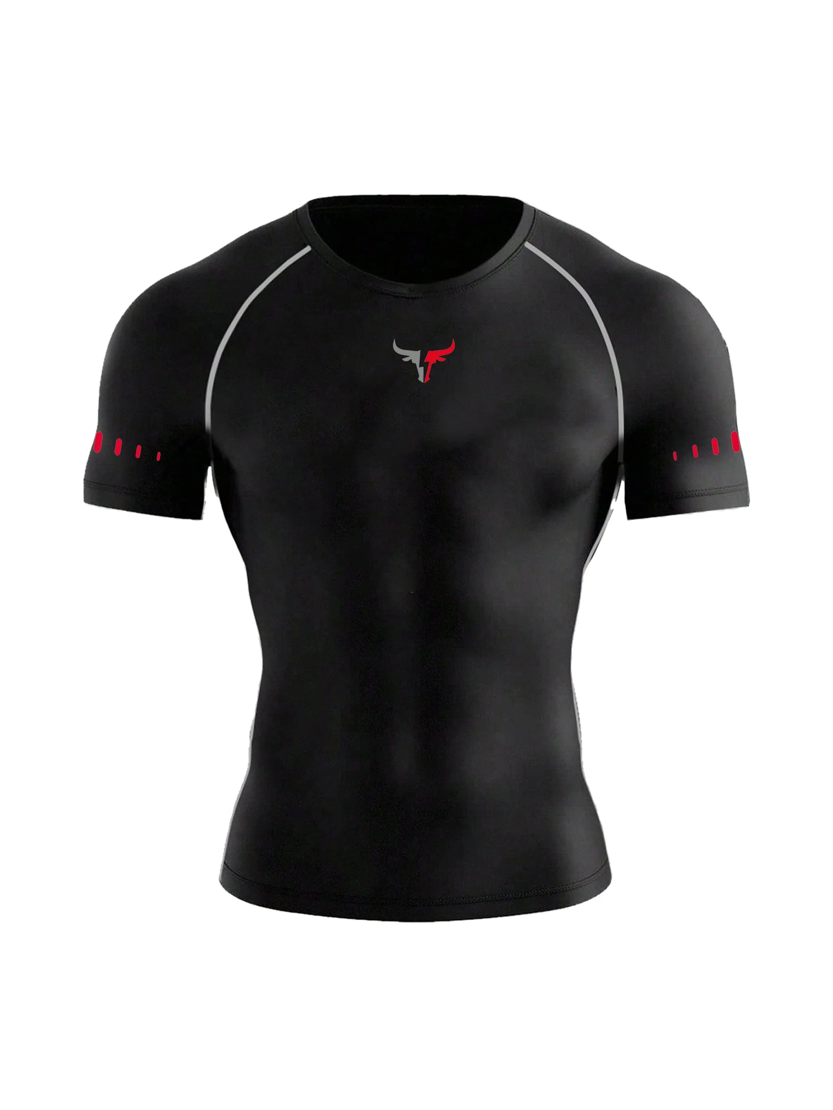 Men's Compression T-Shirt Quick Dry Breathable Elastic Gym Tee Multi Colors Available for All Seasons Running Fit Single Piece