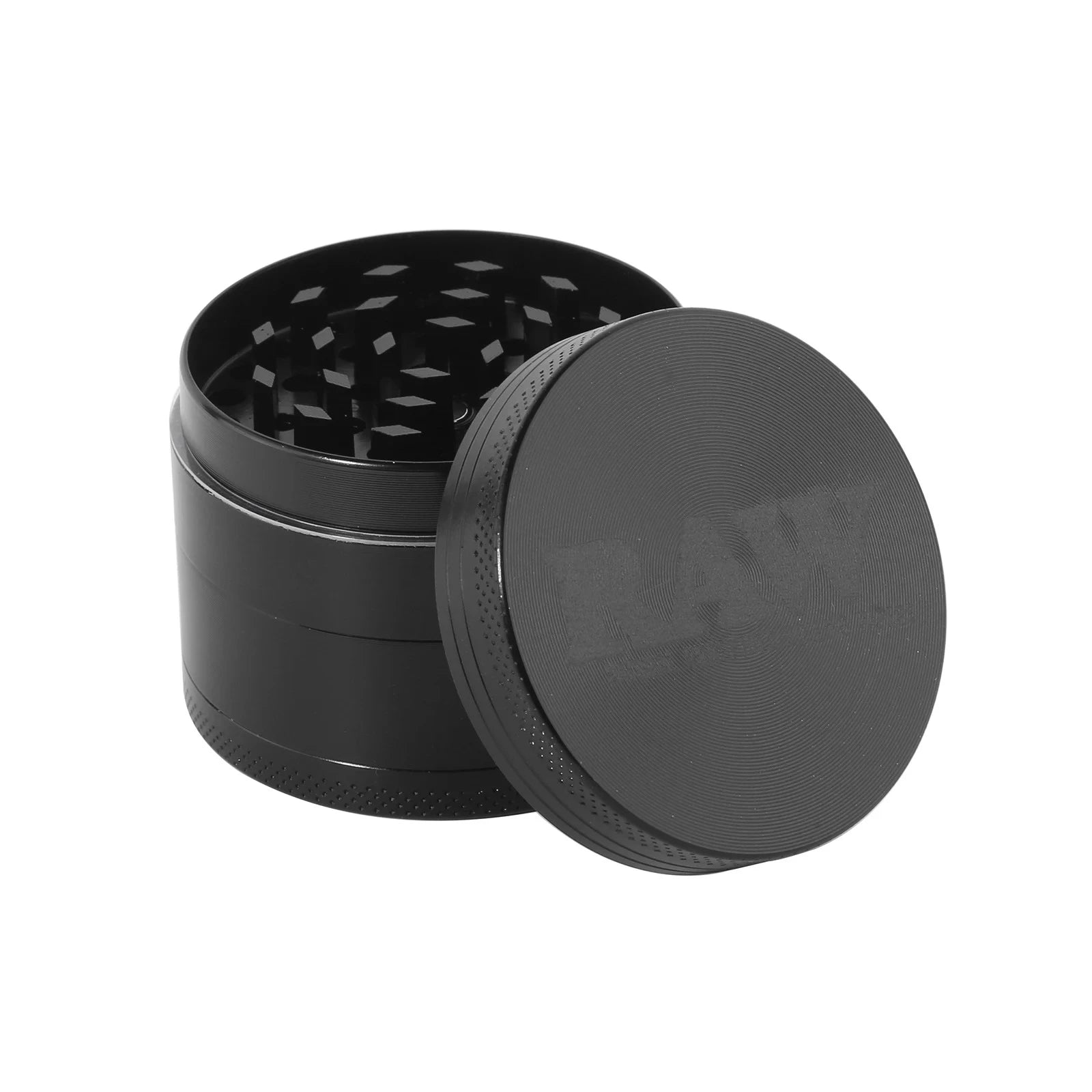 Matte Black Murder'd Cigarette Rolling Tray and Grinders